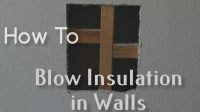 how to blow insulation in walls