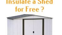 how to insulate a shed for free
