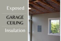 exposed garage ceiling insulation exposed garage ceiling insulation