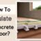 how to insulate a concrete floor