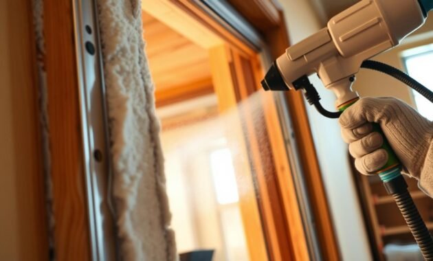 Spray Foam Application Around Window Frames