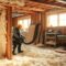 how to blow insulation in walls