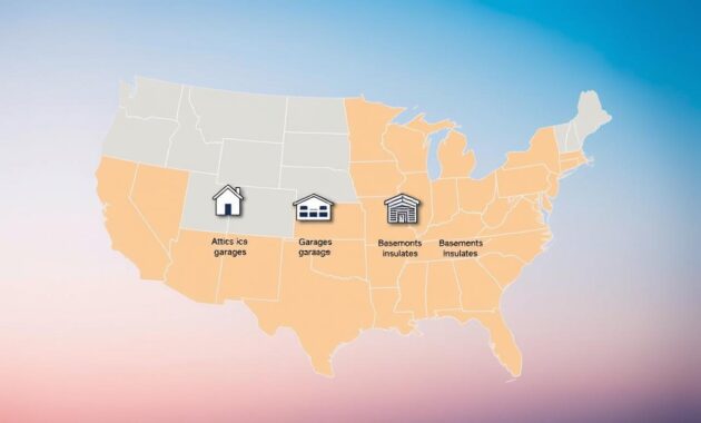 US Climate Zones for Ceiling Insulation